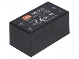 Converter: AC/DC | 10.05W | Uin: 85÷264VAC,120÷370VDC | Uout: 15VDC