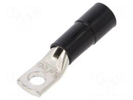 Tip: ring tube | M5 | Ø: 5.2mm | 10mm2 | crimped | for cable | insulated