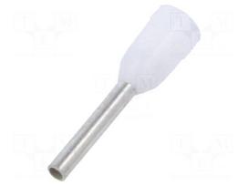 Tip: bootlace ferrule | insulated | copper | 0.5mm2 | 8mm | tinned | tape