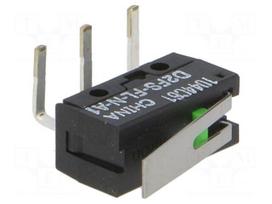 Microswitch SNAP ACTION | 0.1A/6VDC | with lever | SPST-NO | Pos: 2