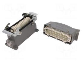 Connector: HDC | male + female | GWconnect | PIN: 24 | 16A | 500V | 24+PE