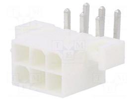 Connector: wire-board | socket | male | PIN: 6 | Mini-Fit Jr | 13A | THT