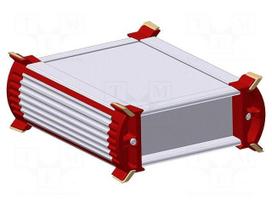 Enclosure: with panel | CC | X: 200mm | Y: 200mm | Z: 50mm | aluminium