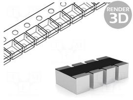 Resistor network: Y | 3.9kΩ | ±5% | No.of resistors: 4 | 62.5mW | SMD