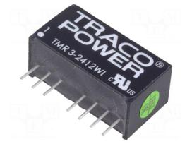 Converter: DC/DC | 3W | Uin: 9÷36VDC | Uout: 12VDC | Iout: 250mA | SIP8