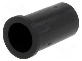 LED holder | 5mm | one-piece | black | UL94V-2 | L: 11.4mm | polyamide