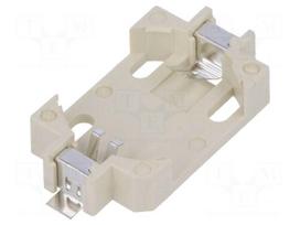 Socket | CR2032,DL2032 | Batt.no: 1 | horizontal,SMT | H: 5.5mm | white