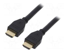Cable | HDMI plug,both sides | PVC | Len: 5m | black | Core: Cu