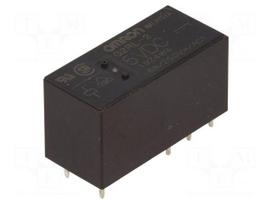 Relay: electromagnetic | Ucoil: 5VDC | DPDT | Icontacts max: 8A | G2RL