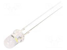 LED | white cold | 5mm | candle light effect,blinking | 4200÷5800mcd