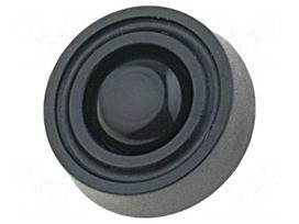 Quick mounting foot | black | polyetylene | A: 5mm | B: 15.7mm | C: 15mm