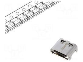 Connector: USB C | socket | on PCBs | SMT | PIN: 24 | horizontal | USB 3.1