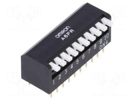 Switch: DIP-SWITCH | Poles number: 10 | ON-OFF | 0.025A/24VDC | Pos: 2