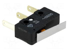 Microswitch SNAP ACTION | 5A/125VAC | with lever | SPDT | ON-(ON)