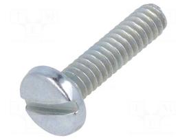 Screw | UNC 4-40 | UNC4-40x12.7 | Head: cheese head | slotted | steel