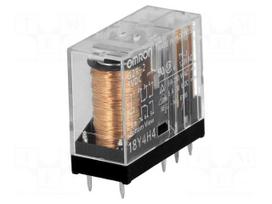Relay: electromagnetic | Ucoil: 5VDC | DPDT | Icontacts max: 5A | G2R