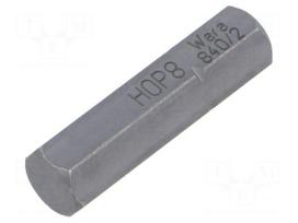 Screwdriver bit | Hex Plus key | HEX 8mm | 5/16" | Overall len: 30mm