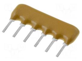 Resistor network: X | 1.5kΩ | ±2% | No.of resistors: 5 | 0.2W | THT | 100V