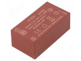 Converter: AC/DC | 20W | Uin: 85÷265VAC,120÷370VDC | Uout: 15VDC | 85%