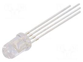 LED | RGB | 5mm | 25° | Front: convex | 1.6÷2.5/2.8÷3.8/2.8÷3.8VDC