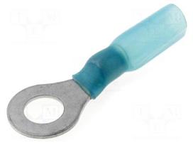 Tip: ring | M6 | Ø: 6.5mm | 1.5÷2.5mm2 | crimped | for cable | blue | 150°C