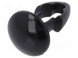 Rivet | polyamide | Rivet diam: 3.2mm | L.rivet: 4mm | black | UL94V-2