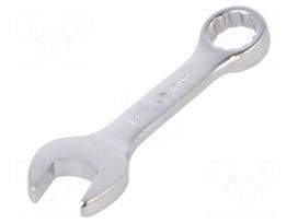 Wrench: combination spanner | double-sided | 19mm | L: 140mm | short