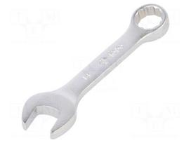 Wrench: combination spanner | double-sided | 14mm | L: 115mm | short