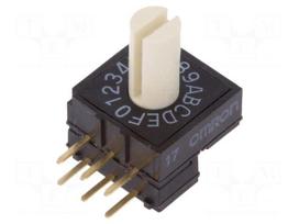 Encoding switch | HEX/BCD | Pos: 16 | THT | Rcont max: 200mΩ | A6RV