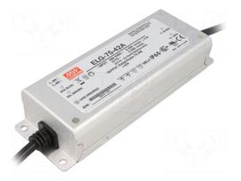 Power supply: switching | LED | 76W | 42VDC | 0.9÷1.8A | 180÷295VAC
