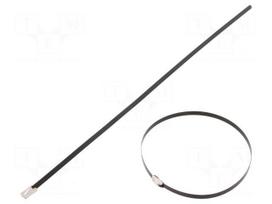 Cable tie | L: 290mm | W: 4.6mm | stainless steel AISI 304 | 450N