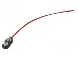 6F22 connector | 6F22,6LR61 | Batt.no: 1 | on cable | cables | 150mm