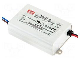 Power supply: switching | LED | 25W | 24VDC | 1.05A | 90÷264VAC | IP42