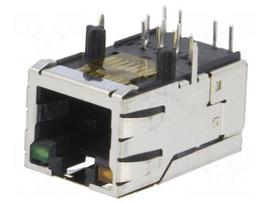 Connector: RJ45 | socket | PIN: 8 | Cat 5 | shielded,with LED | 8p8c