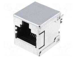 Connector: RJ45 | socket | PIN: 8 | Cat 3 | fully shielded | gold-plated