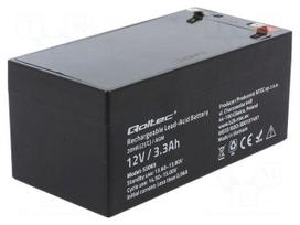 Re-battery: acid-lead | 12V | 3.3Ah | AGM | maintenance-free