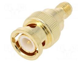 Adapter | BNC male,SMA female | Insulation: PTFE | 50Ω