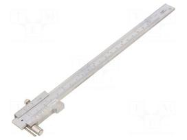 Marking caliper | L: 200mm | with analog readouts,with roller