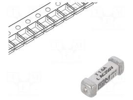 Fuse: fuse | ceramic | 1.6A | 250VAC | 125VDC | time-lag | 3x10.1mm | SMD
