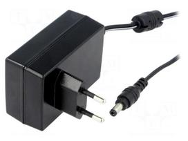 Power supply: switching | mains,plug-in | 9VDC | 2.55A | 23W | 85%