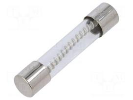 Fuse: fuse | glass | 12A | 32/250VAC | time-lag | 6.3x32mm | TSA | brass