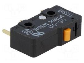 Microswitch SNAP ACTION | 5A/125VAC | without lever | SPDT | ON-(ON)