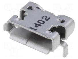 Connector: USB AB micro | socket | SMT | horizontal | USB 2.0