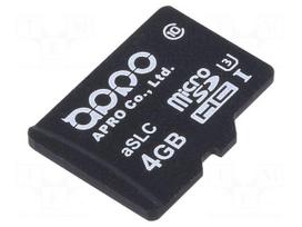 Memory card | aSLC,microSDHC | 4GB | industrial | -25÷85°C | PHANES-F