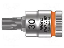 Socket: Torx®-bit | TX30 | 1/4" | 28mm | Chrom-vanadium steel | Zyklop