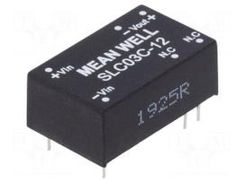 Converter: DC/DC | 3W | Uin: 36÷75VDC | Uout: 12VDC | Iout: 250mA | DIP16