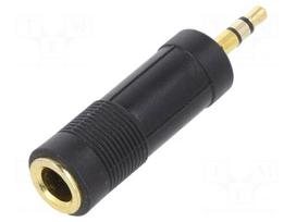 Adapter | Jack 3.5mm 3pin plug,Jack 6,3mm socket