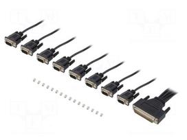 Cable | 1m | D-Sub 78pin plug,D-Sub 9pin plug x8