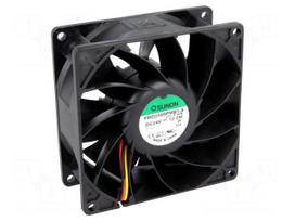 Fan: DC | axial | 24VDC | 92x92x38mm | 204.21m3/h | 57.6dBA | ball | 24AWG