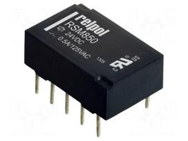 Relay: electromagnetic | DPDT | Ucoil: 24VDC | 2A | 0.5A/125VAC | RSM850